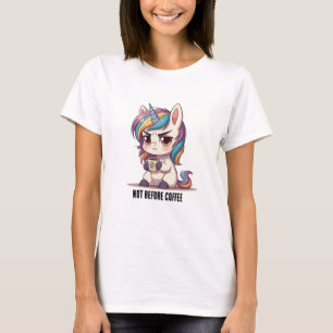 Grumpy Unicorn avec T-shirt café