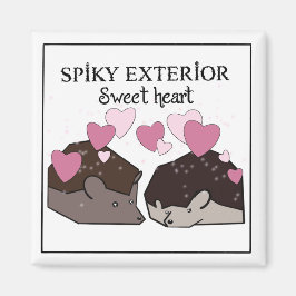Grumpy Valentine Igel Magnet