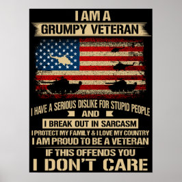 Grumpy Veteran Poster
