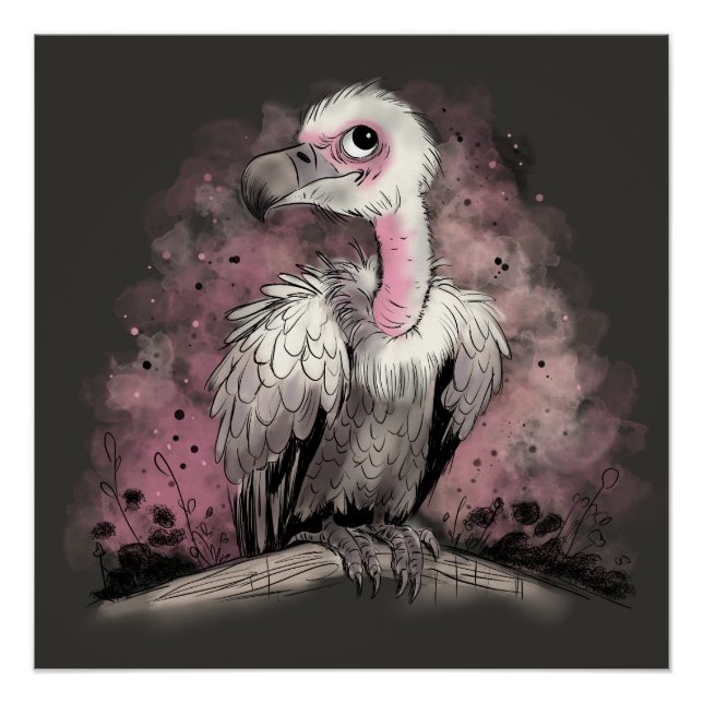 Grumpy Vulture Poster (Vorderseite)