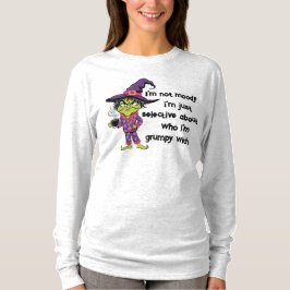Grumpy Witch Long Sleeve Shirt-Witchy Vibes T-Shirt