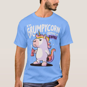 Grumpycorn Süßes mürrisches Einhorn Kaffeegeschenk T-Shirt