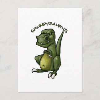 Grumpysaurus Dinosaurier ist grauenhaft! Postkarte