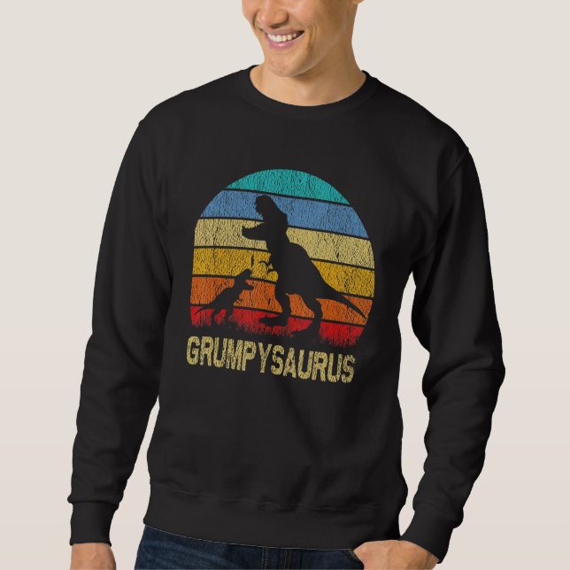 GrumpySaurus T Rex Dinosaur Grumpy Saurus Familie  Sweatshirt (Vorderseite)