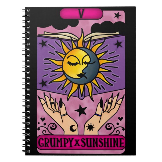 GrumpyXSunshine-Tarot-Notebook Notizblock (Vorderseite)