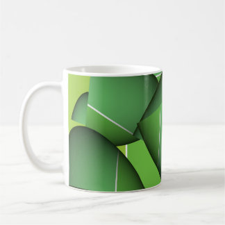 Grün Abstrakt Eins Kaffeetasse
