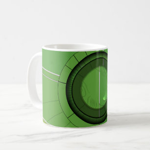 Grün Abstrakt Zwei Kaffeetasse