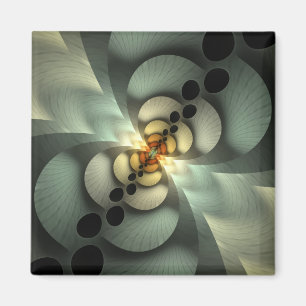 Grün abstraktes Design erschüttern Magnet