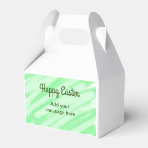 Grün Aquarell froh Ostern Meldeschild einfügen Geschenkschachtel