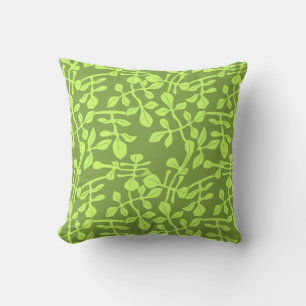 Grün auf dem grünen Leaf-Design-Kissen Kissen