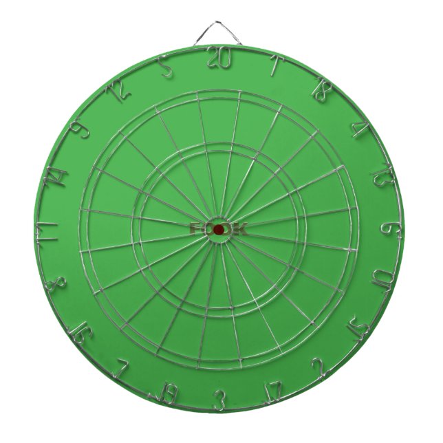 Grün auf der grünen Tafel Dartscheibe (vorne)