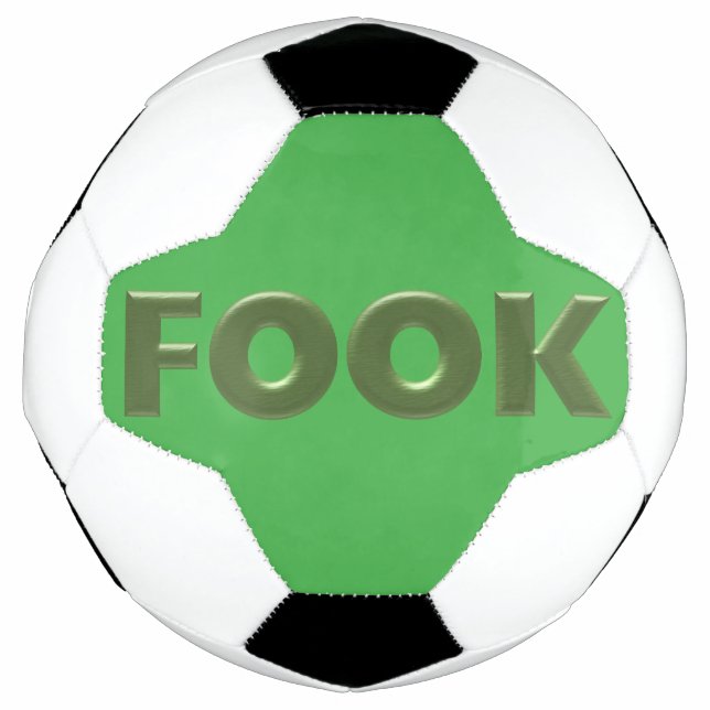 Grün auf grünem Fußball (Vorderseite)
