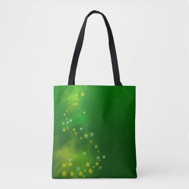 Grün Aurora ,Weihnachten Grüße. Tasche (Vorderseite)