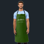 Grün aus Liebe Maßgeschneidert Schürze<br><div class="desc">Lassen Sie sich mit dem Green Made mit Liebe Custom Your Kitchen Schürze kulinarisch verwöhnen. Diese personalisierte Schürze soll Ihren Kochabenteuern eine Touch von Stil und Stimmung verleihen. Die Schürze ist in einer lebendigen, grünen Farbe erhältlich und verleiht Ihrem Küchenkleid einen Pop Frische. Der Höhepunkt dieser Schürze ist der individuell...</div>