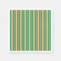 Grün-beige gestreifte Weihnachtsfeier-Papier