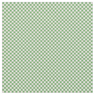 Grün, Beige und Weiß Kariertes Muster Stoff