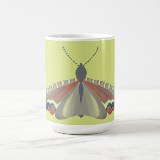 Grün bemalte Motte Kaffeetasse