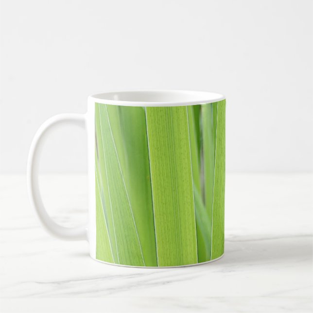 Grün-Blätter von Iris Kaffeetasse (Links)