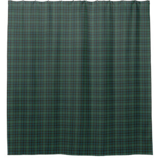 Grün Blau Burgunder Tartan Karo Duschvorhang