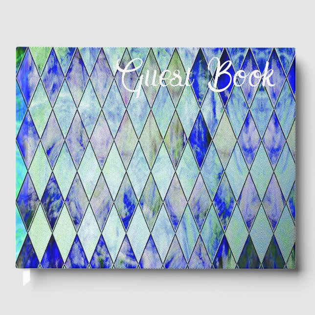 Grün & Blau Gästebuch (Vorderseite)