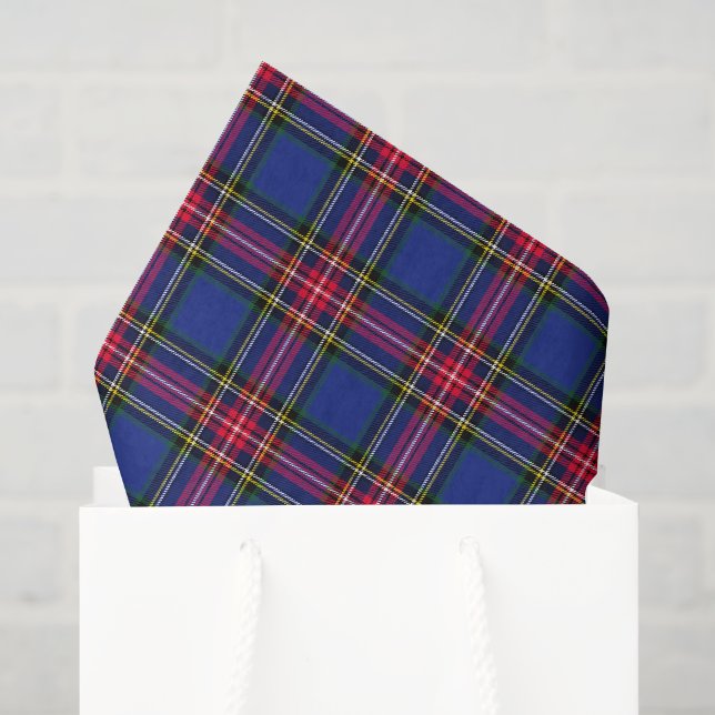 Grün-blau kariert seidenpapier (Geschenktüte)