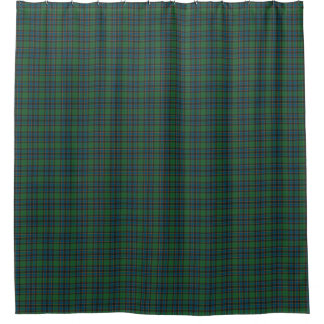 Grün-blauer Tartan-Karo-Duschvorhang Duschvorhang