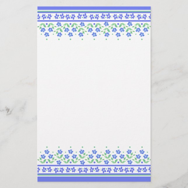 Grün-blaues zu personifizieren briefpapier (Vorderseite)