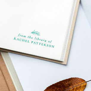 Grün Botanisch Aus Der Bibliothek Von Benutzerdefi Permastempel