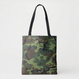 Grün, Braun, Schwarze Camouflage Tasche