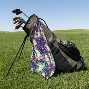 Grün braun von Teams, Tarnung im Bienenstil? Golfhandtuch