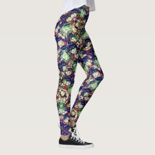 Grün braun von Teams, Tarnung im Bienenstil? Leggings
