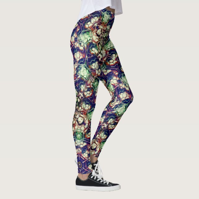 Grün braun von Teams, Tarnung im Bienenstil? Leggings (Rechts)