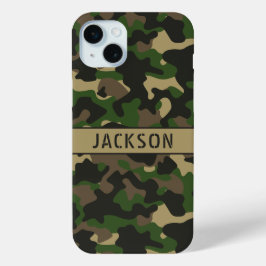 Grün-braune Tarnung Personalisiert Case-Mate iPhone Hülle