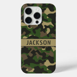 Grün-braune Tarnung Personalisiert Case-Mate iPhone Hülle