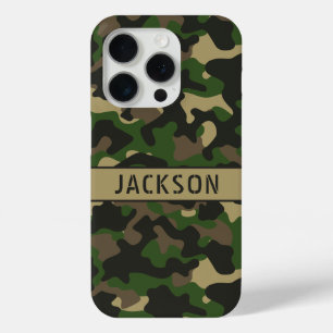 Grün-braune Tarnung Personalisiert Case-Mate iPhone Hülle