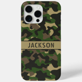 Grün-braune Tarnung Personalisiert Case-Mate iPhone Hülle