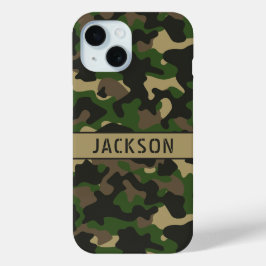 Grün-braune Tarnung Personalisiert Case-Mate iPhone Hülle