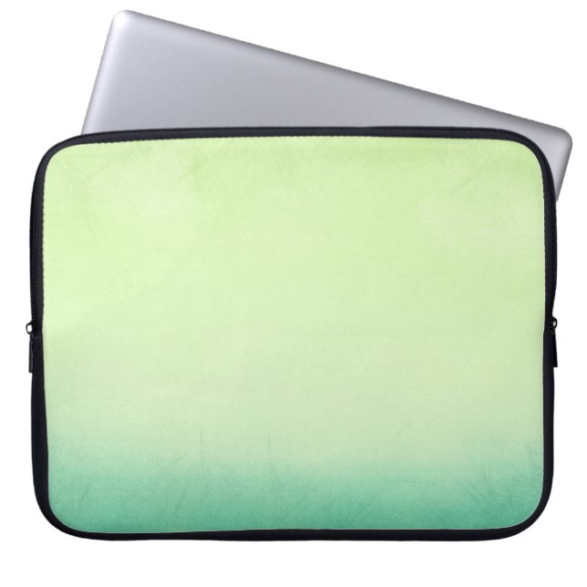 Grün, bunt gelb laptopschutzhülle (Vorderseite)