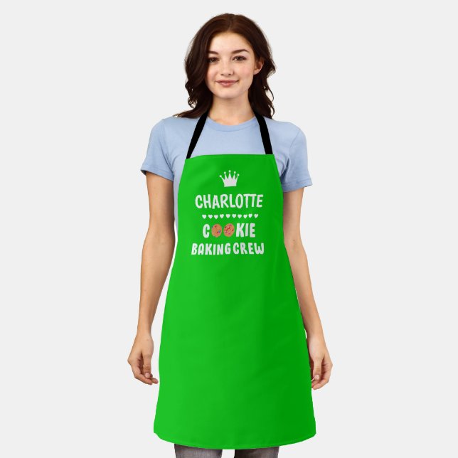 Grün "Cookie Backen Crew!! Schürze (Getragen)