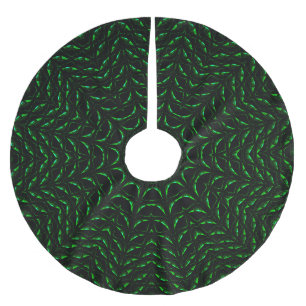 Grün dekorativer Weihnachtsbaumrock Polyester Weihnachtsbaumdecke