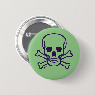 Grün der Knochen Button