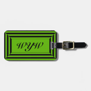 GRÜN DES CHIC-LUGGAGE/GIFT TAG_GEOMETRIC _2 74 GEPÄCKANHÄNGER