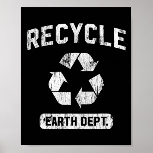 Grün des recycle Earth Day Poster