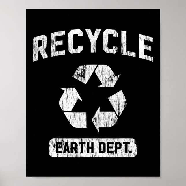 Grün des recycle Earth Day Poster (Vorne)