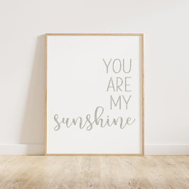 Grün, du bist mein Sonnenschein Poster