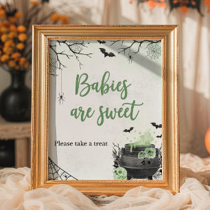 Grün Ein Baby Braut Babys sind Süß Schild