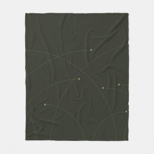 Grün, einfach, elegant, modern und abstrakt fleecedecke