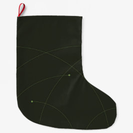Grün, einfach, elegant, modern und abstrakt großer weihnachtsstrumpf