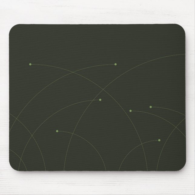 Grün, einfach, elegant, modern und abstrakt mousepad (Vorne)