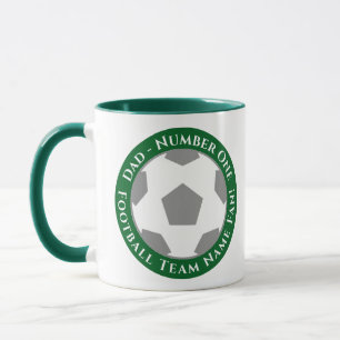Grün – Entspannte und Sportliche Fußball-Vater-Tas Tasse